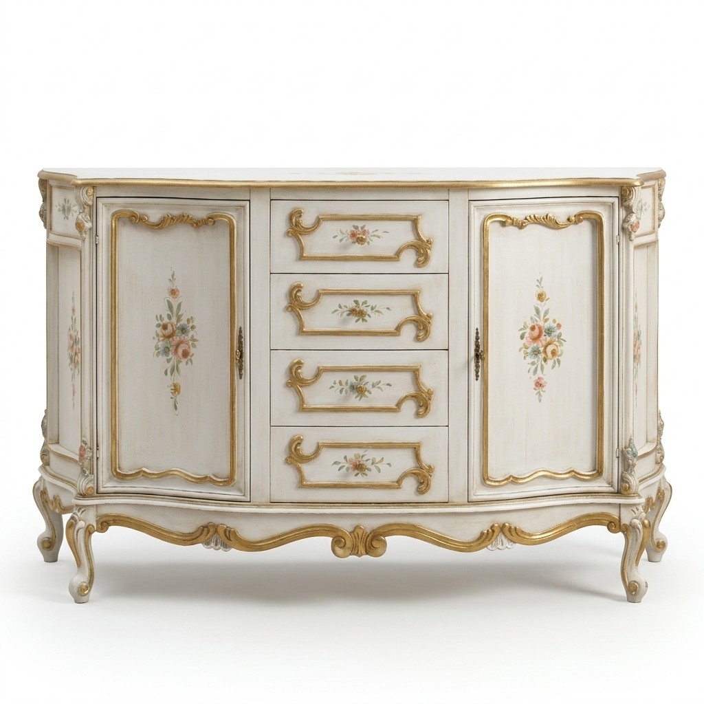 Chest of drawers Classic cupboard Solid wood furniture Sideboard Italian furnishings