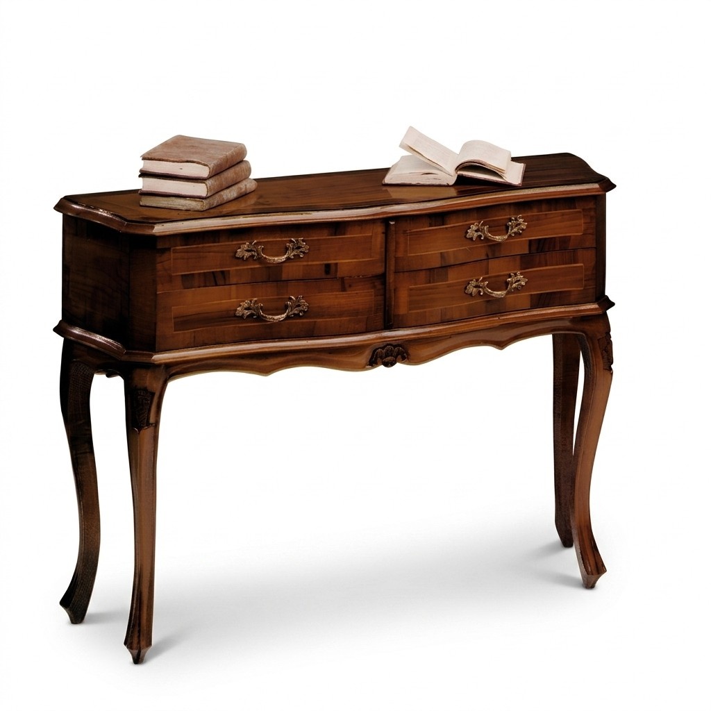 Chest of drawers console baroque rococo table chests of drawers wood design side cabinet