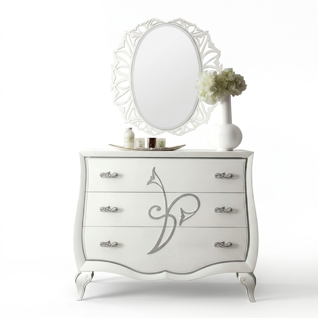 Chest of drawers Mirror Chests of drawers Luxury Set 2pcs.