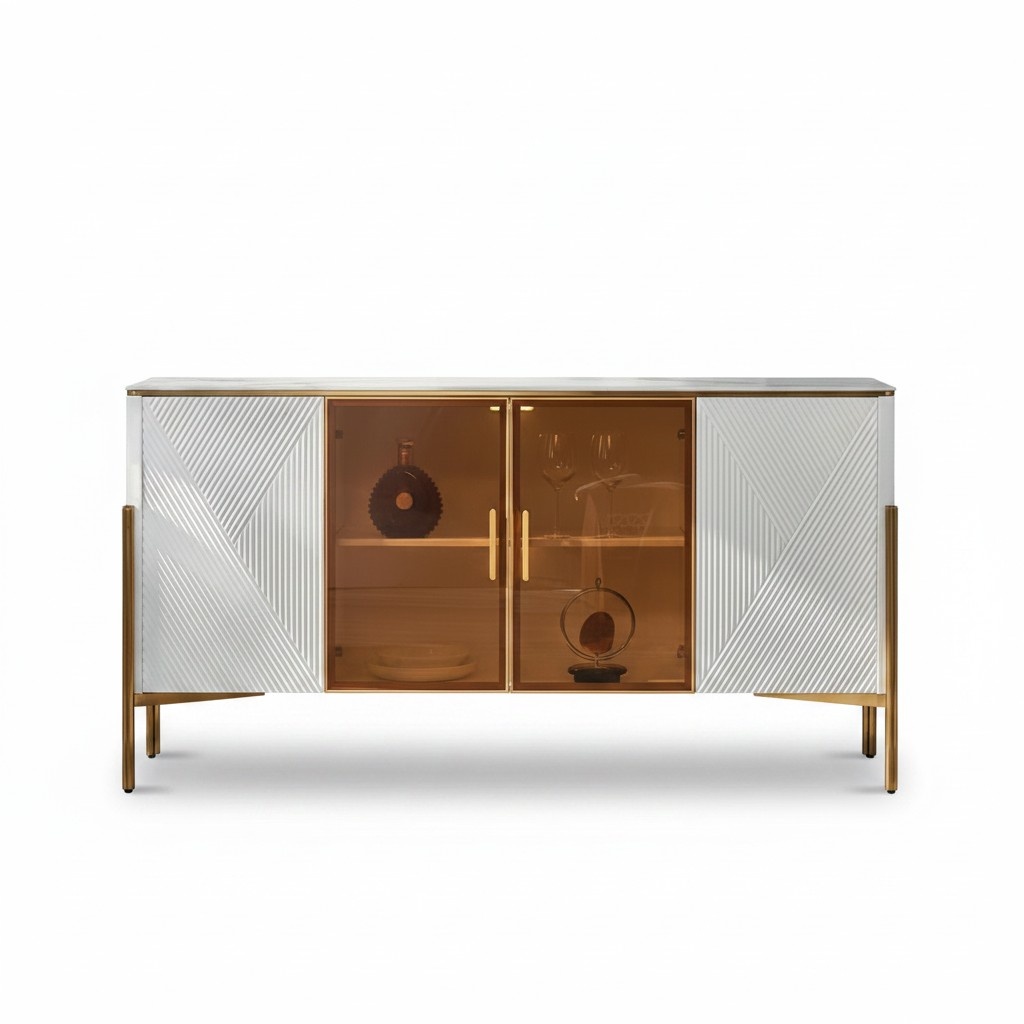 Chest of drawers shelves design living room furniture wood new sideboard cabinet