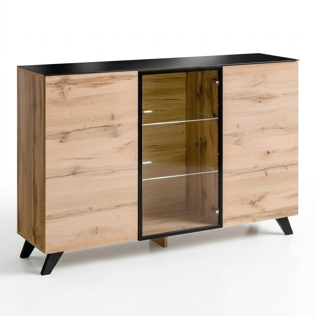 Chest of drawers wood design modern sideboard living room furnishing new
