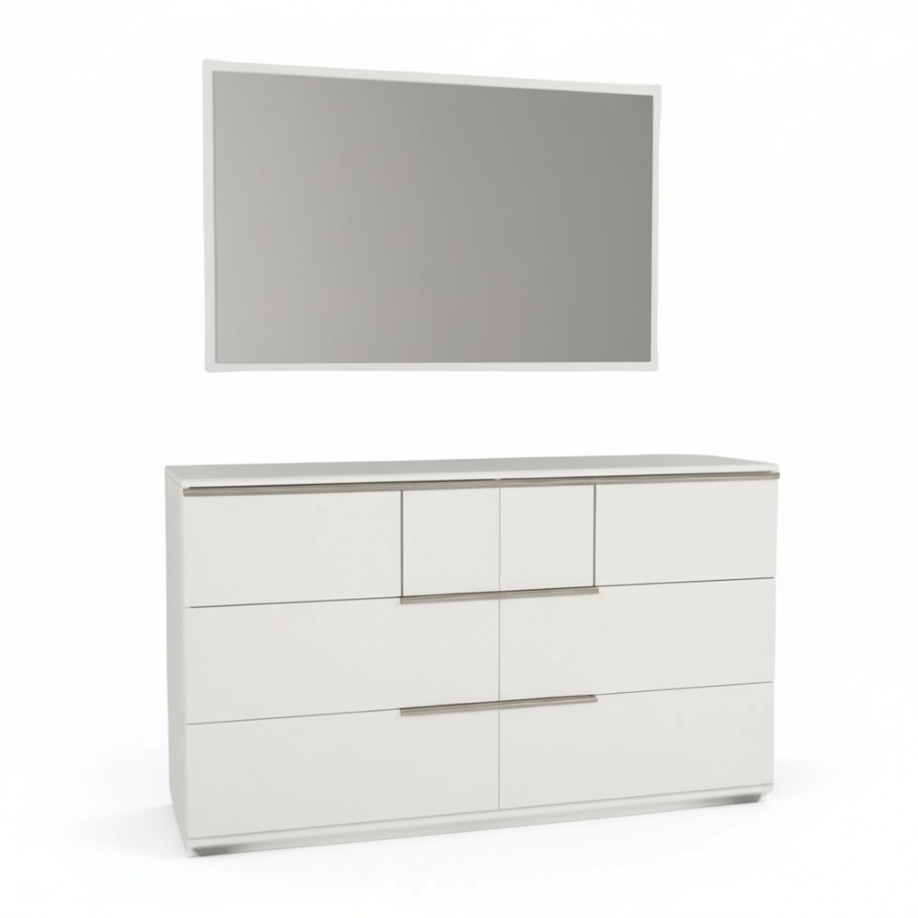 Chest of drawers, sideboard, highboard, buffet, dressers, mirror, cabinet drawer, sideboard, 2-piece.
