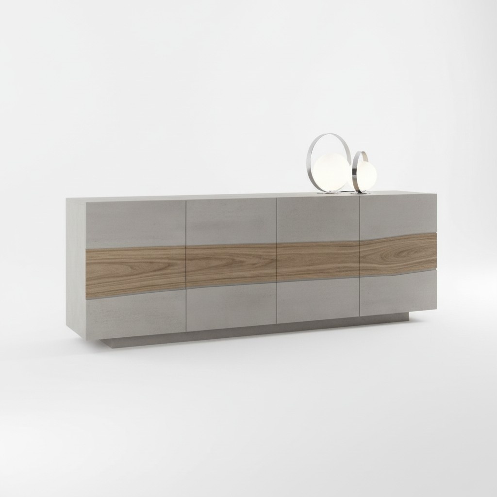 Chest of Drawers Cabinets Wood Luxury Sideboard Living Room Furniture Cabinet Grey