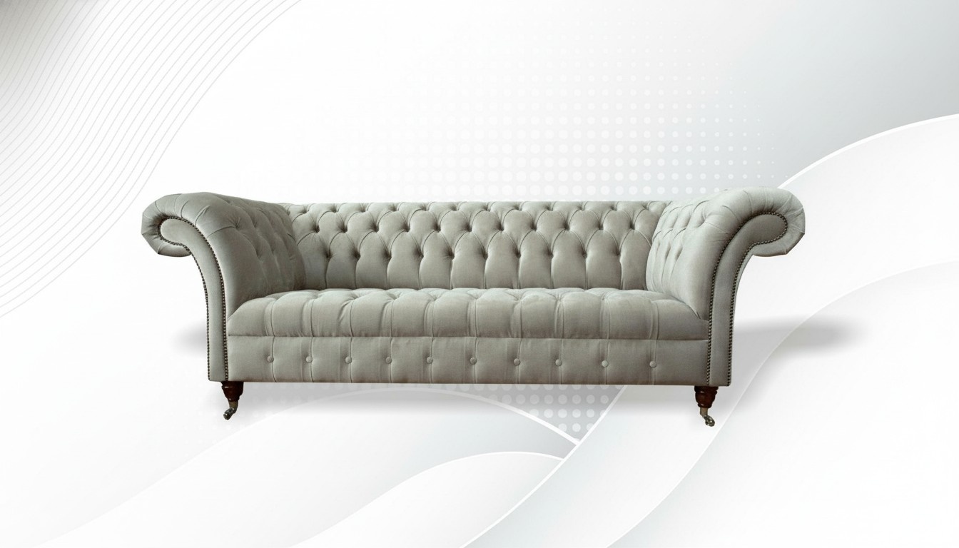 Chesterfield 3 seater cream living room modern design couches sofa new creative