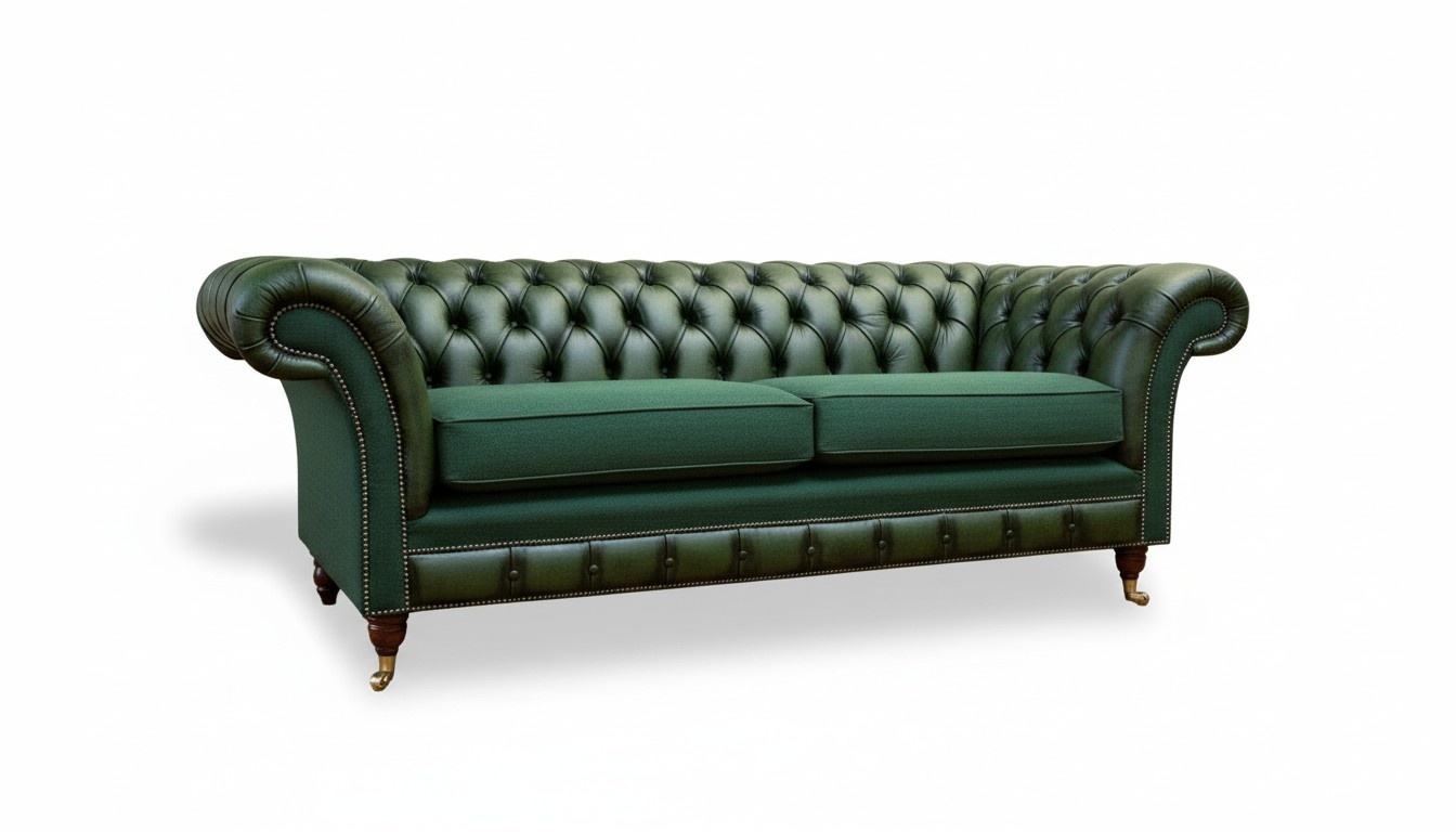 Chesterfield 3 Seater Leather Green Modern Couches Design Couches Sofa Furniture Sofas
