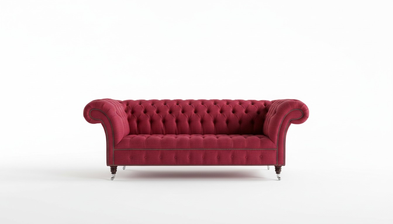Chesterfield 3 Seater Couch Upholstery Seat Textile Fabric Leather Couches Sofa Sofas