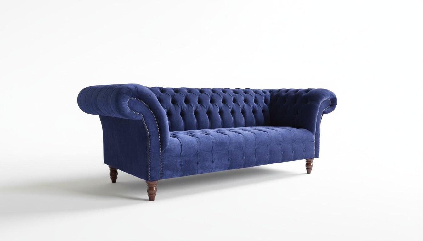 Chesterfield 3-Seater XXL Upholstered Seat Couch Sofa Set Big Couches 2016-46!