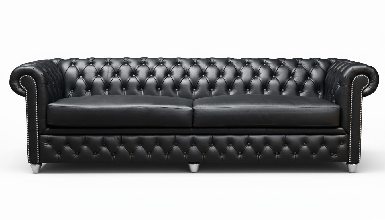 Chesterfield 3-seater XXL upholstered seat couch sofa set Big couches 2016-22