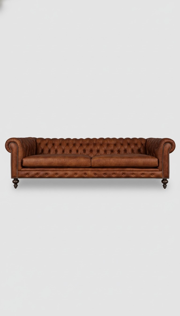 Chesterfield Sofa 4-Seater Premium Faux Leather Soft Padded Comfortable Living Room Couches
