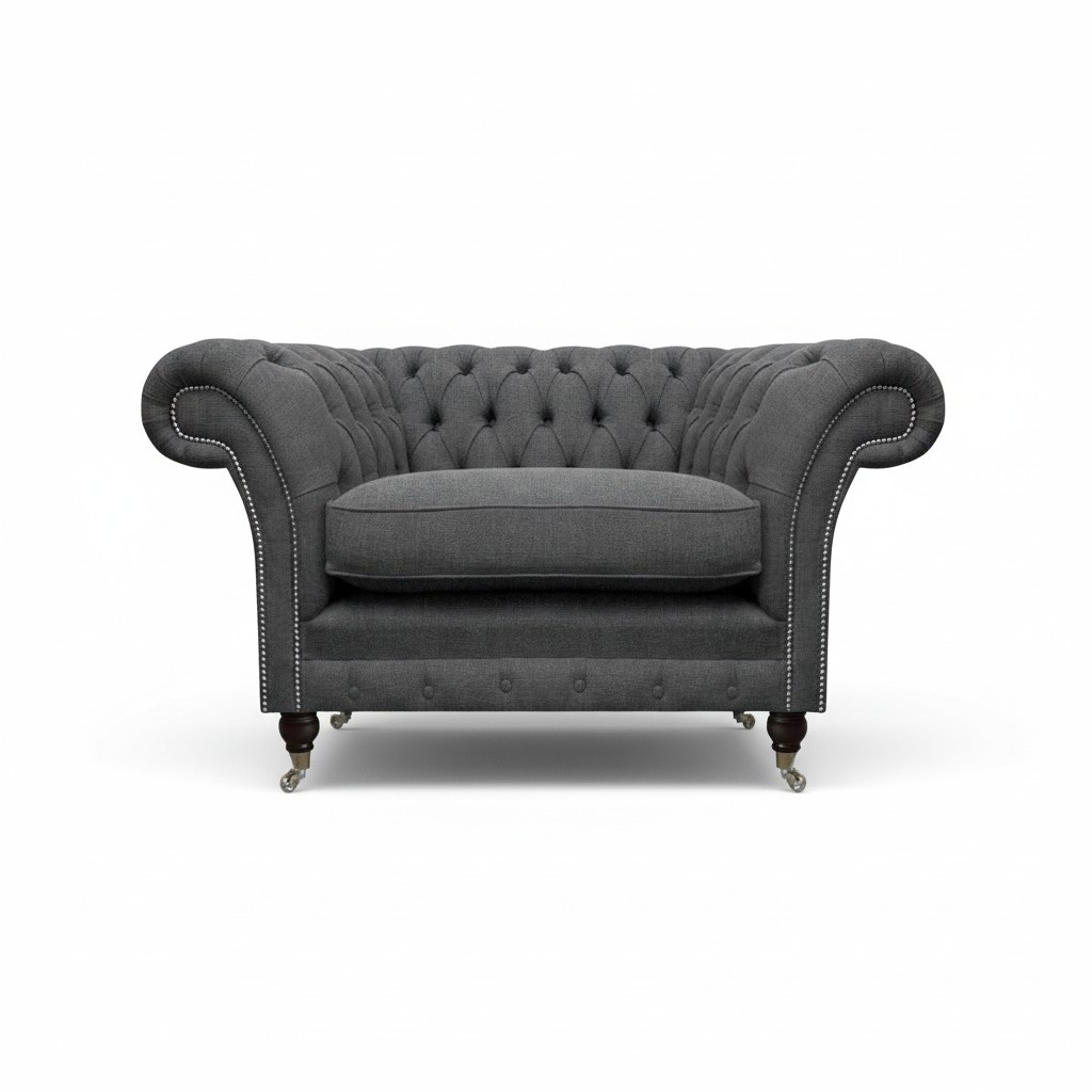 Chesterfield armchair upholstered furniture luxury textile furniture living room Chesterfield