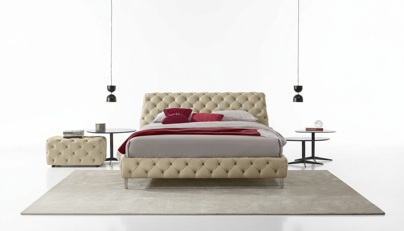 Chesterfield bed luxury beds wood bed frame furniture design modern bed frames