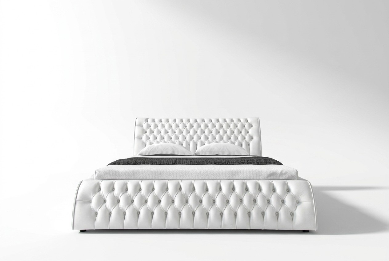 Chesterfield Bed Upholstery Design Double Hotel Beds 180x200 Bedroom Leather
