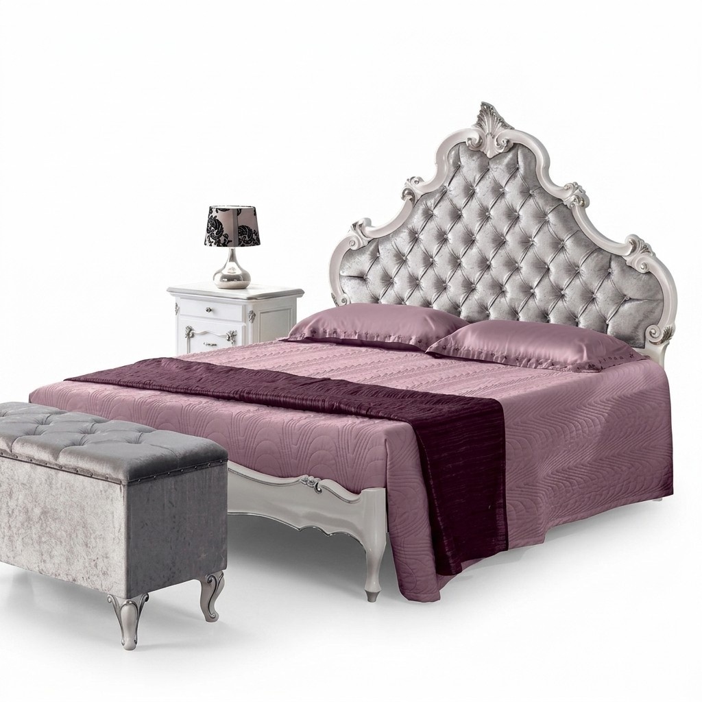 Chesterfield Bed Upholstery Design Luxury Double Hotel Beds Italian Wood
