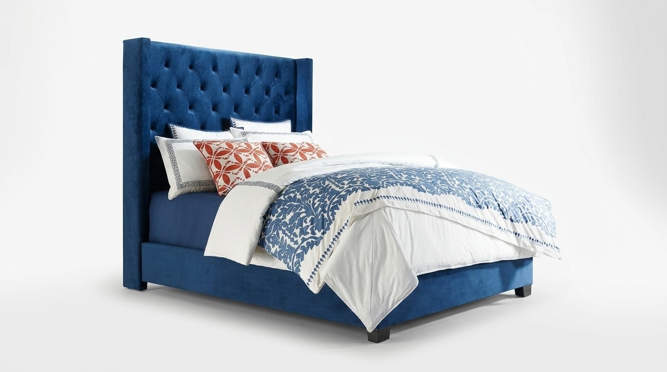 Chesterfield Sleeping Room Double Beds Design Leather Luxury Bed Hotel Frame