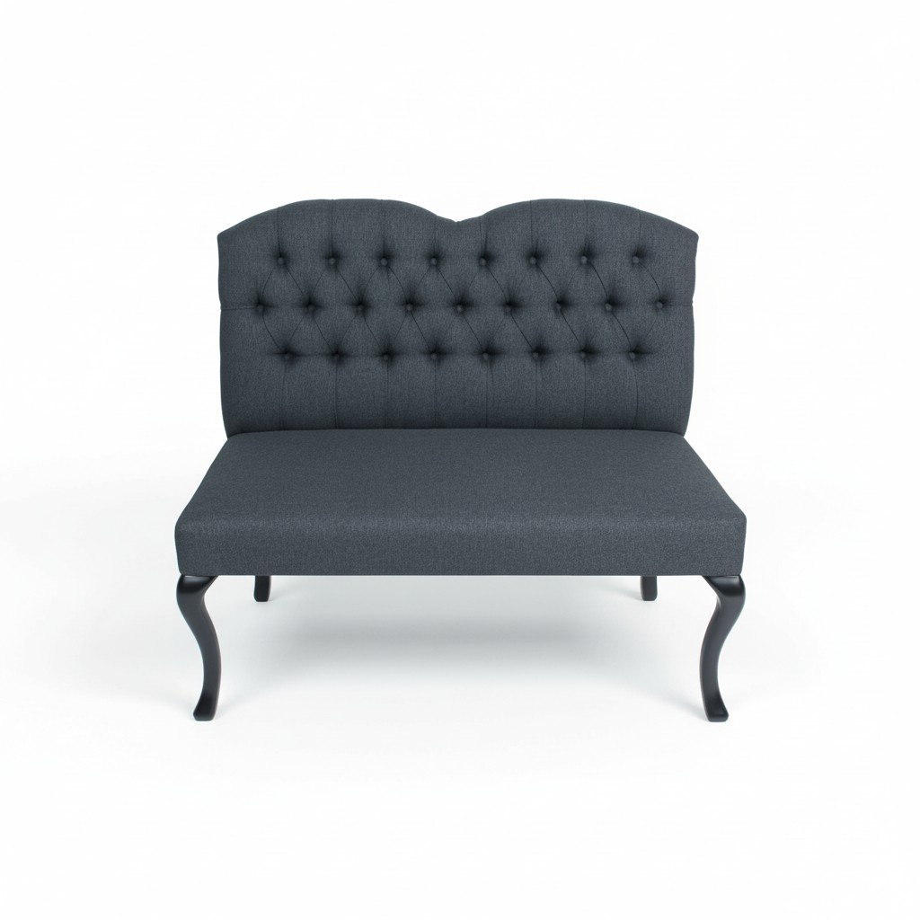 Chesterfield Bench Textile Seat Benches Restaurant Fabric Shop Sofa Leather Couch New