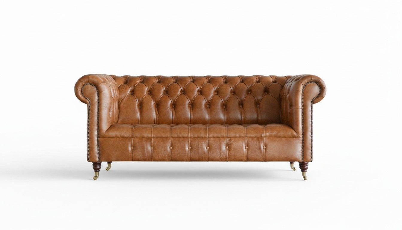 Chesterfield Brown Modern Design Couchen Leather Sofa Big Creative Furniture Sofas