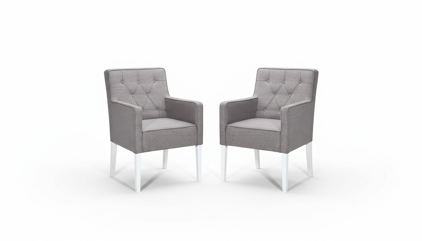 Chesterfield chair set 2x armchair set seat upholstery velvet new chairs group