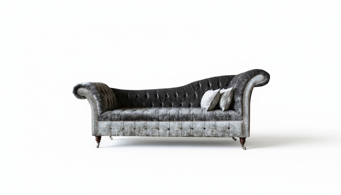 Chesterfield Chaise Lounge Living Room Modern Couchen Sofa Luxury Furniture Fabric New