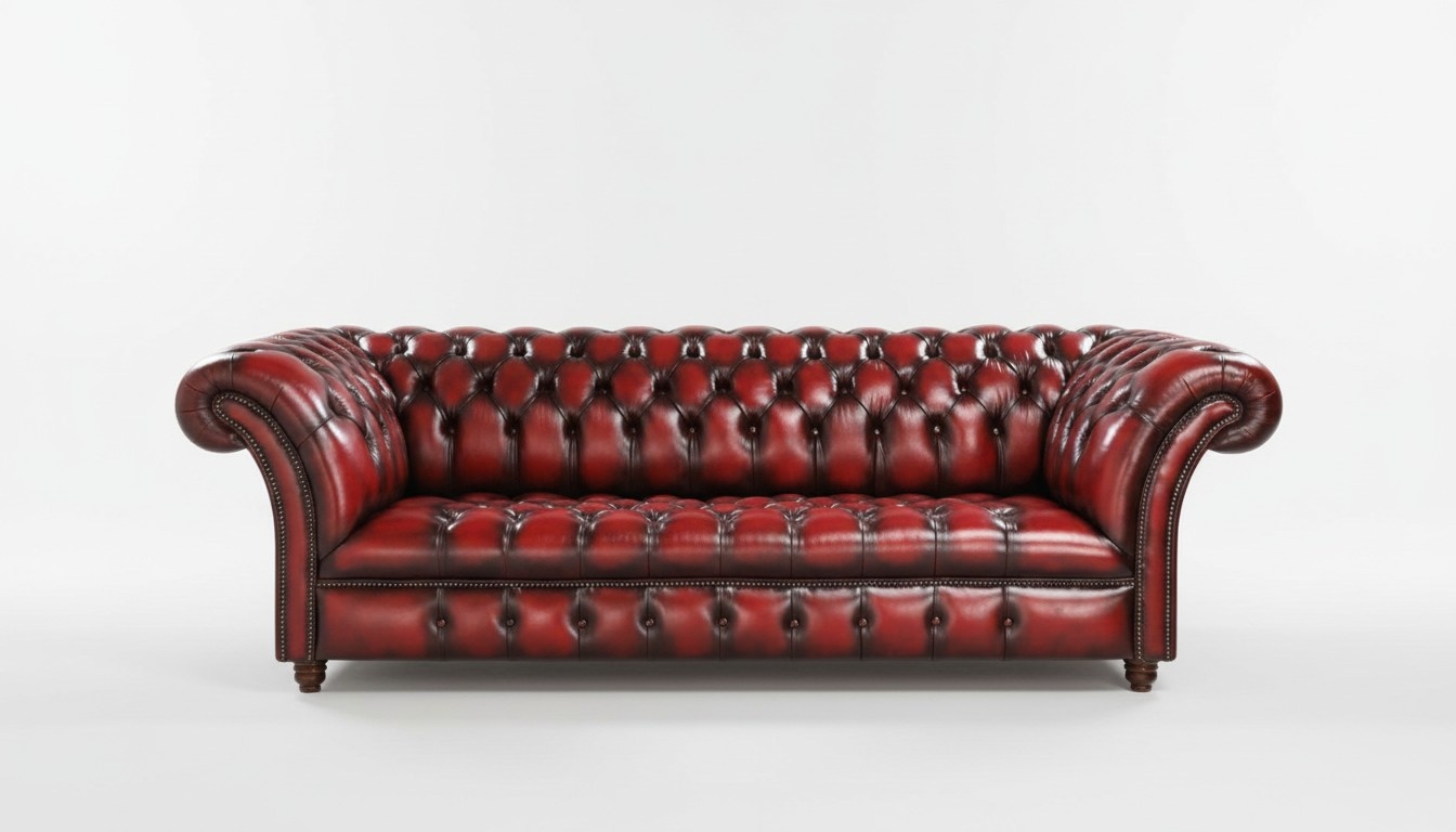 Chesterfield Couch Upholstered Sofa XXL Big Sofas 3-Seater Fabric Leather WINCHESTER-B