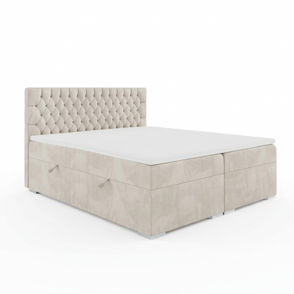 Chesterfield double bed bedroom luxury bed modern furniture box spring bed