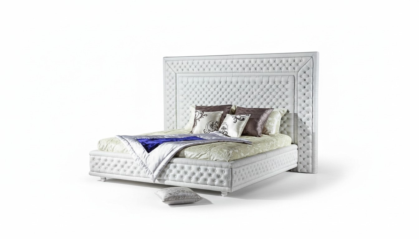 Chesterfield Double Bed Bed Beds Upholstered Bed Designer XXL Big Marriage WT 9230