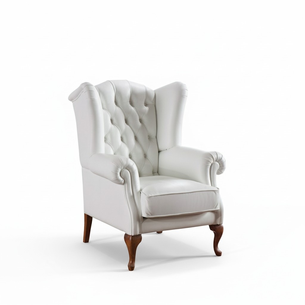 Chesterfield Armchair Upholstered TV Office Couch Genuine Leather CL-F3