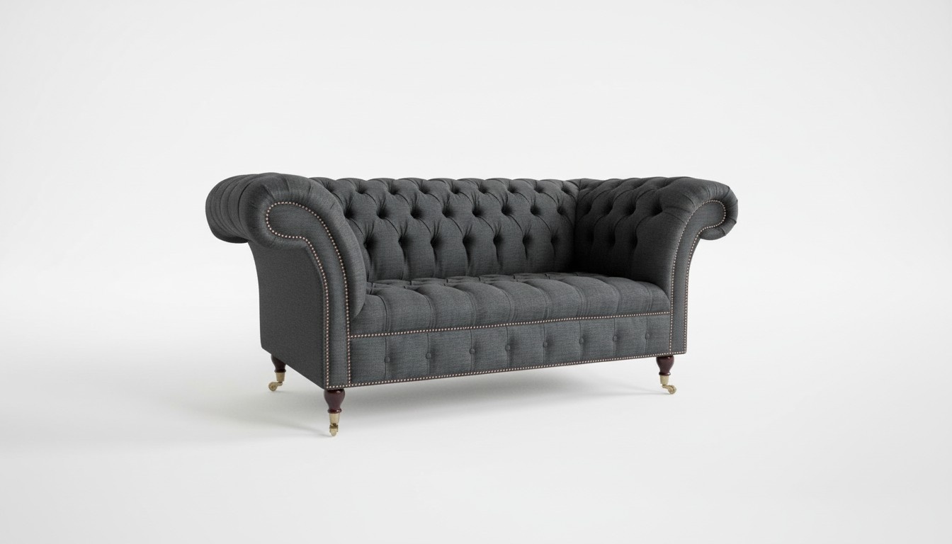 Chesterfield textile sofa 2 seater luxury sofa upholstery sofas design fabric sofas