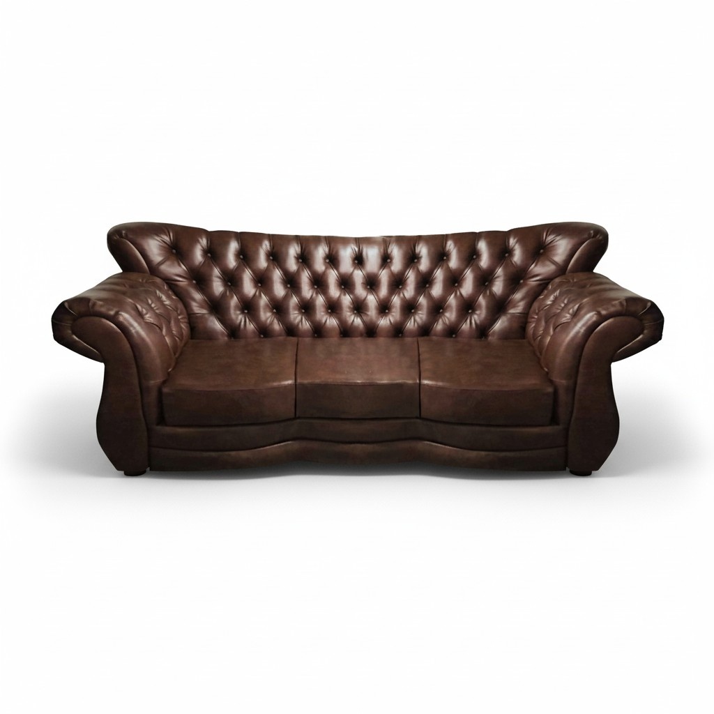 Chesterfield furniture living room sofa three seater couch upholstered furniture furnishings