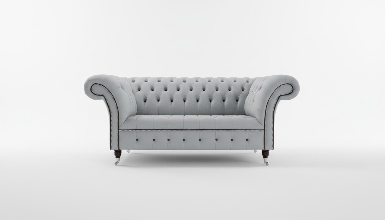 Chesterfield leather sofa couch upholstery designer 2 seater sofas couches new textile