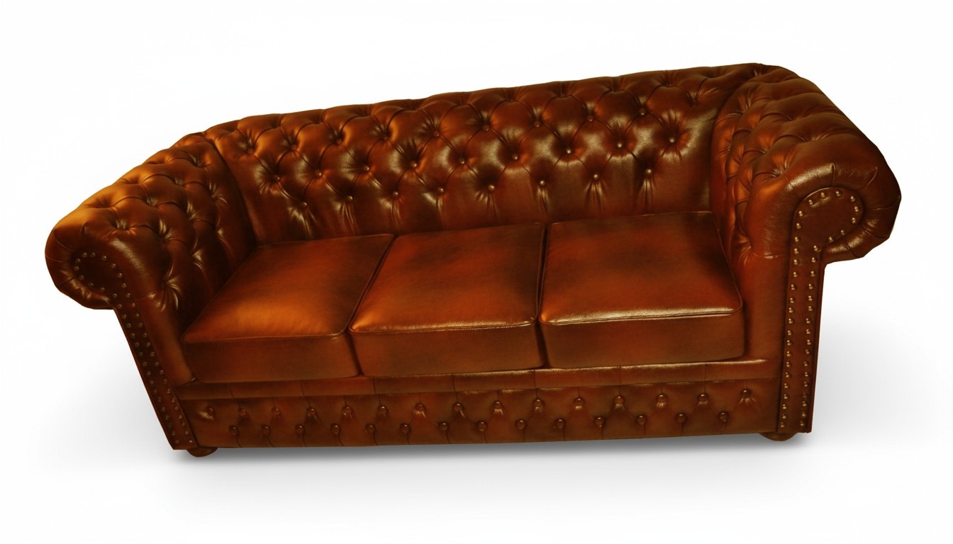 Chesterfield leather sofa lounge set couch upholstered couch seating set NEWTON