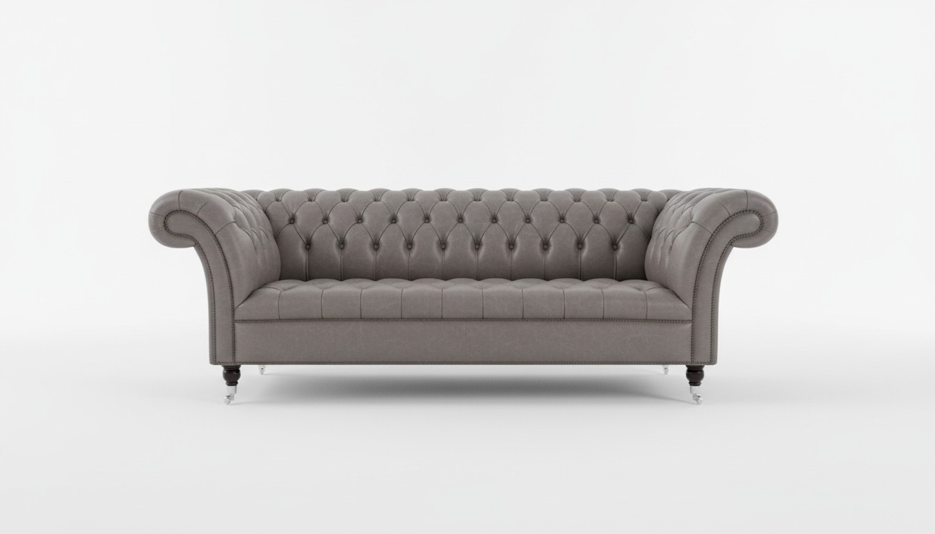 Chesterfield Leather Upholstery Sofa Design Classic Sofas 3 Seater Luxury Couch New