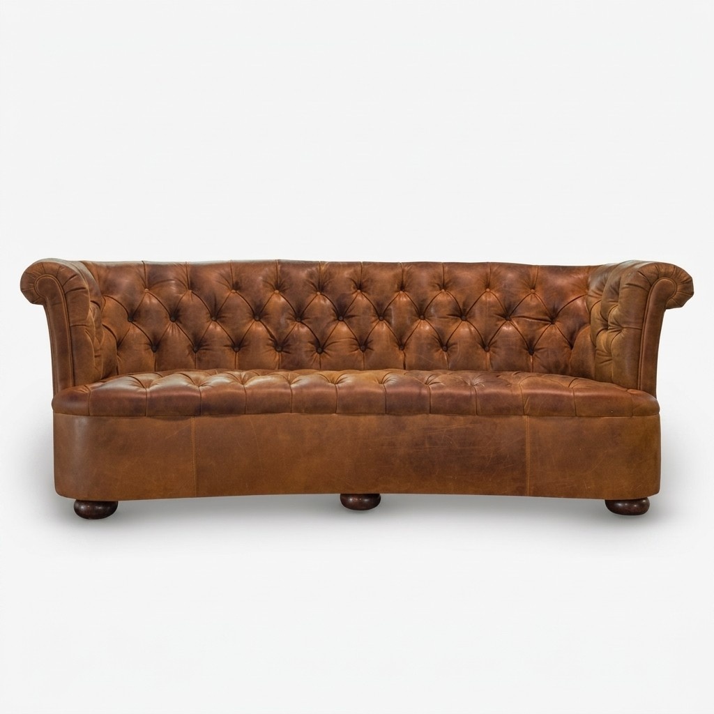 Chesterfield Leather Upholstery Design Sofa Luxury Couch Classic Sofa 3 Seater New