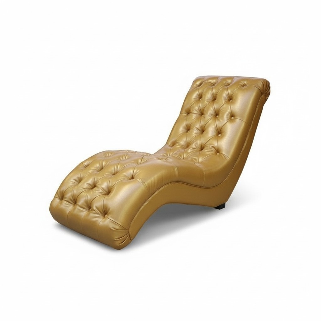 Chesterfield lounger design chaise lounge club chaise upholstered leather couch sofa new