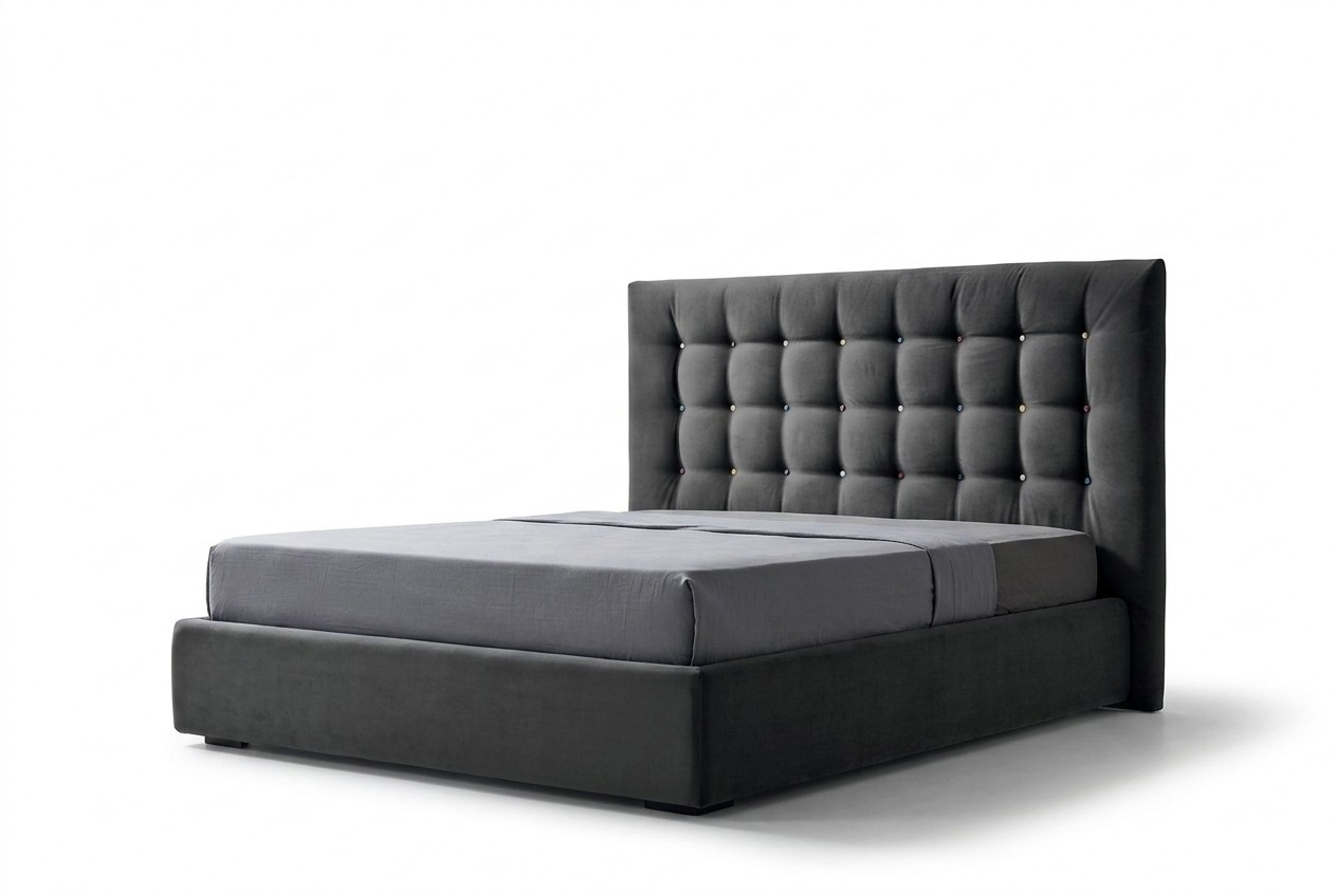 Chesterfield Luxury Beds Sleeping Room Textile Bed Upholstery Design Double Hotel