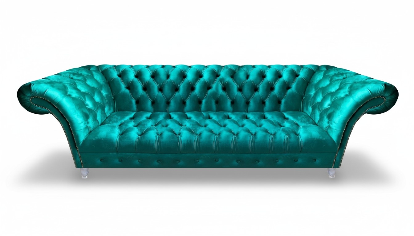 Chesterfield Luxury Modern Three-Seater Sofa Couch Designer Living Room New