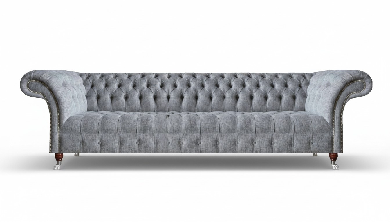 Chesterfield Modern Sofa Couch Four Seater Living Room Design Furniture Upholstered Sofa