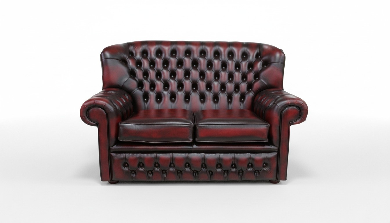 Chesterfield New Luxury 2 Seater Couch Upholstered Sofa Premium Faux Leather Couches
