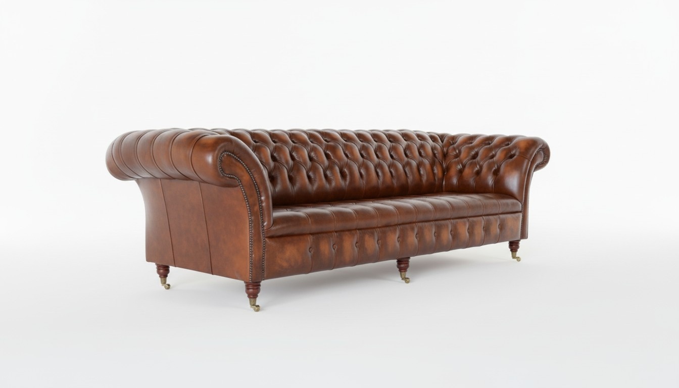 Chesterfield Sofa 3-Seater Upholstered Designer Couches Sofa Set 2016-062 - New