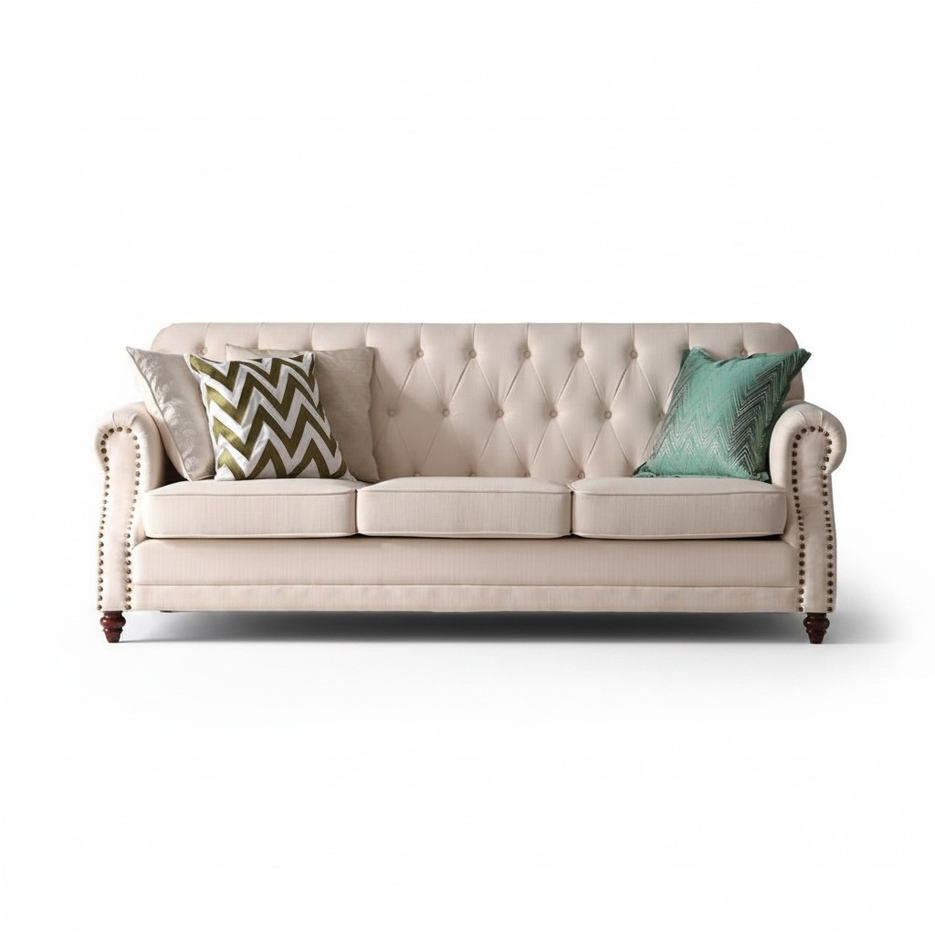 Chesterfield Sofa 3 Seater Living Landscape Relax Seat Design Couch Lounge Sofas