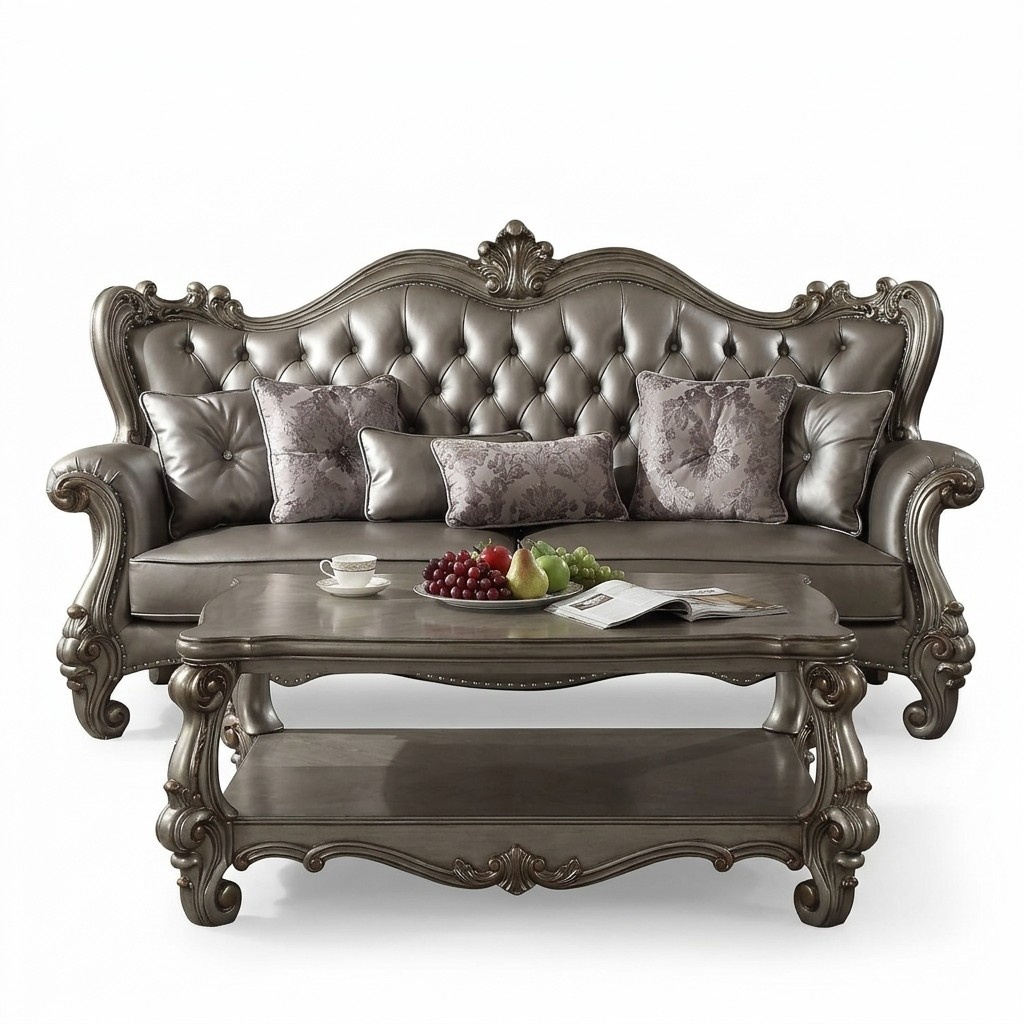 Chesterfield Sofa 3 Seater Couch Upholstery Leather Sofas Living Room Three Seater New