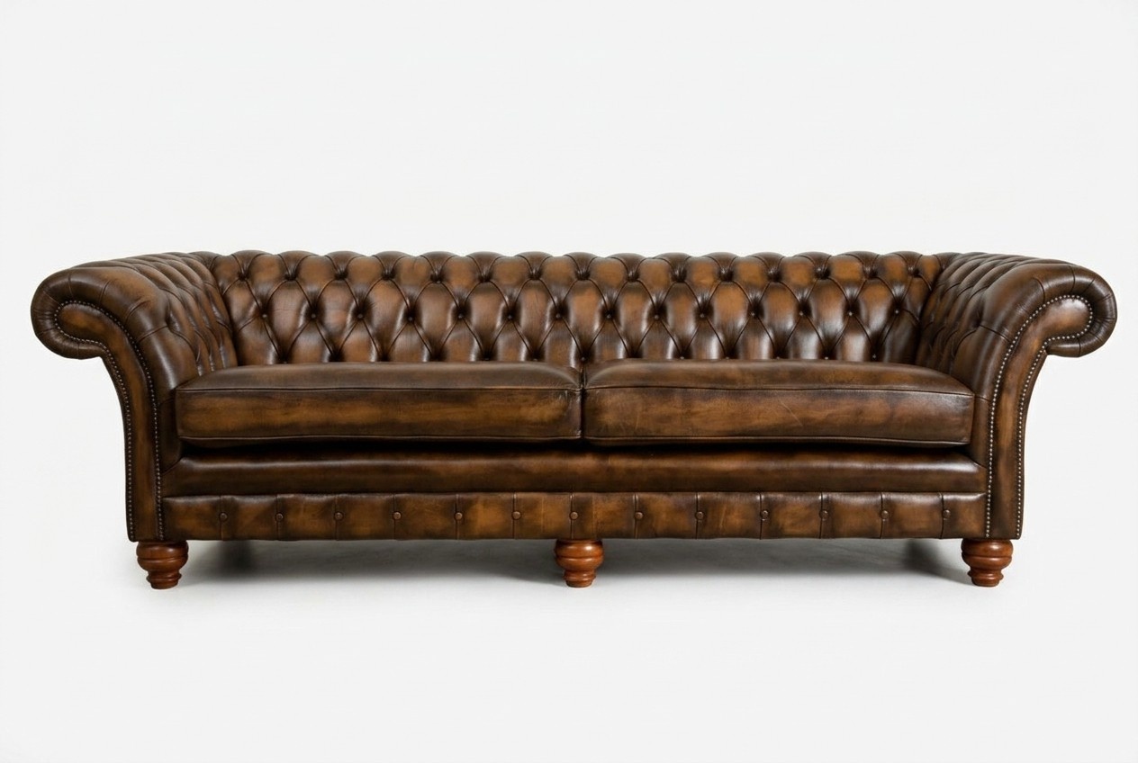 Chesterfield Sofa 4 Seater Living Room Couch Couches Upholstery Sofas New XXL Big