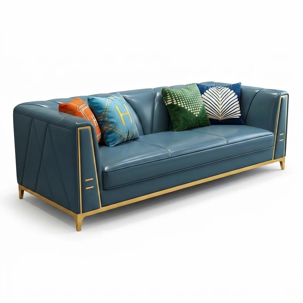 Chesterfield Sofa Couch Three Seater Upholstery Couch 3 Couches Upholstery Leather New