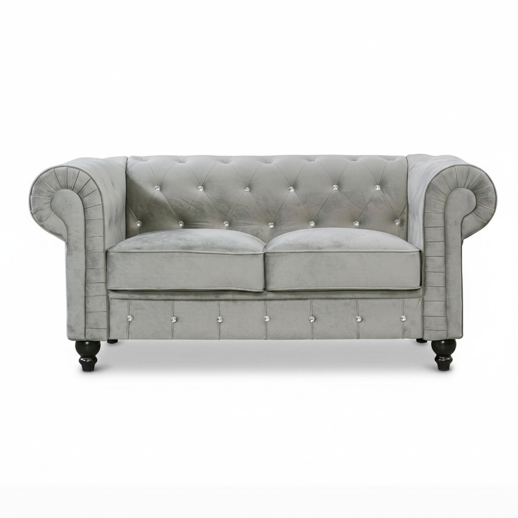 Chesterfield sofa couch upholstery fabric leather couches upholstery set 2-seater