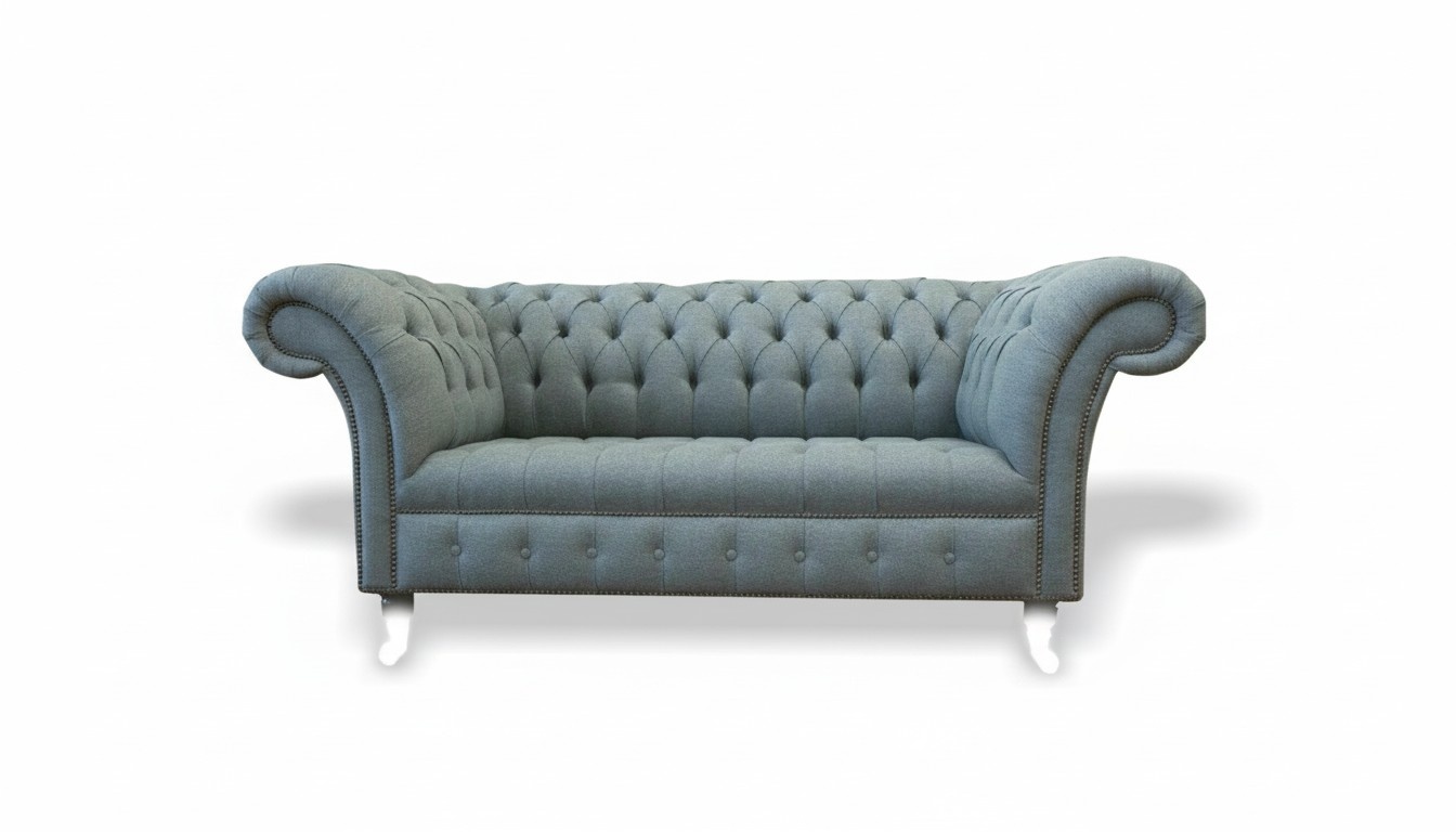 Chesterfield Sofa Couch Upholstery Designer 2 Seater Set Sofas Two Seater New