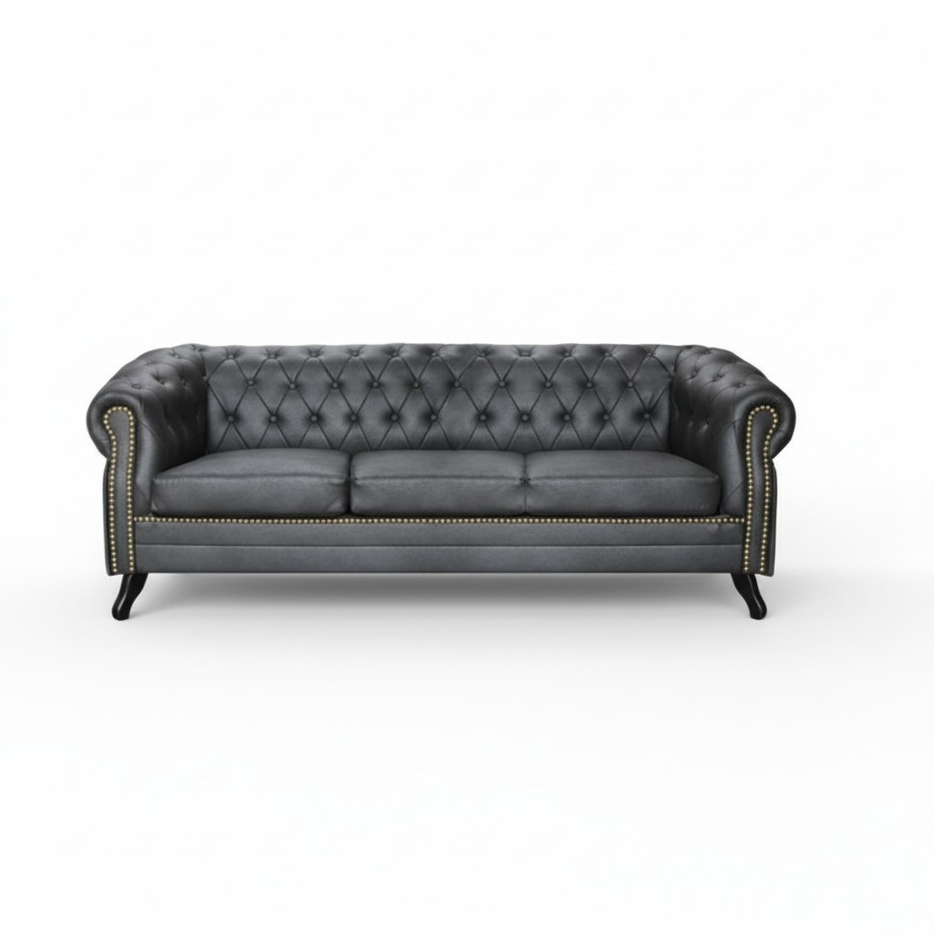 Chesterfield Sofa Set 3+2+1 Glasgow Couch Upholstery Set Sofas New