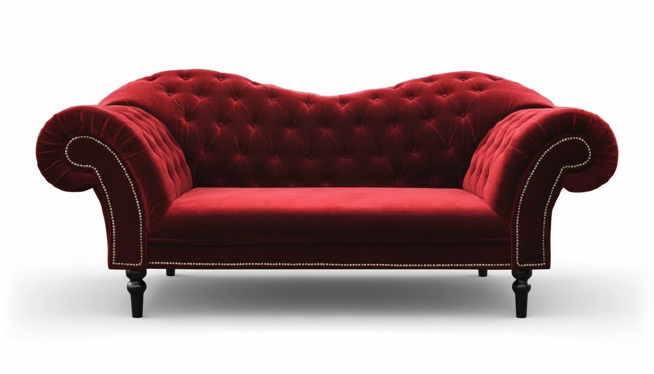 Chesterfield sofa set 3+2+1 leather sofa couch seating textile fabric upholstery