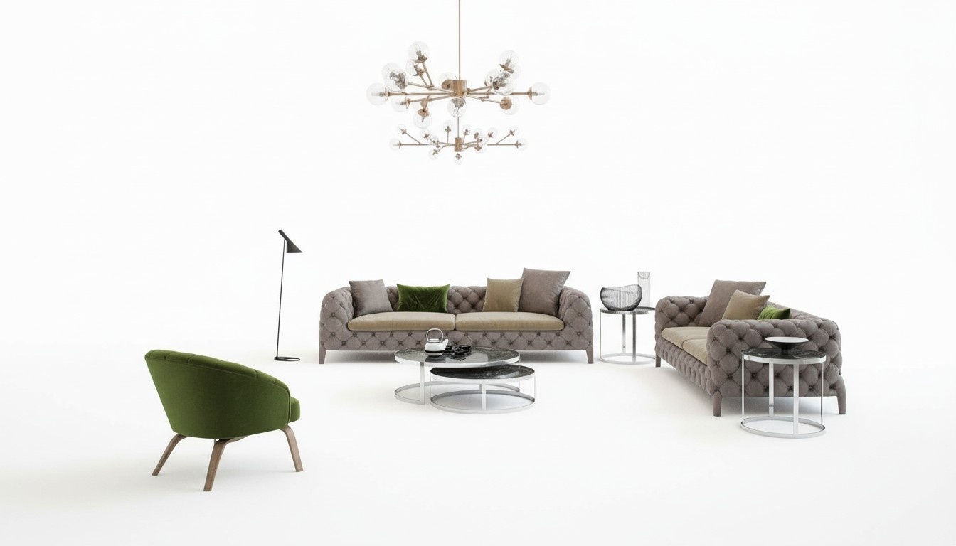 Chesterfield sofa set four seater sofas luxury couches armchairs furniture sofa