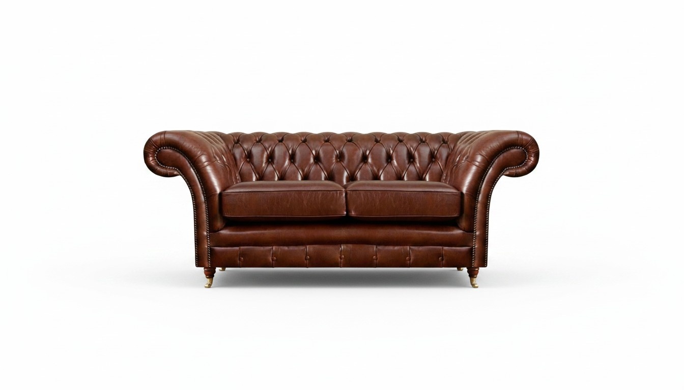 Chesterfield sofa two seater couch living room upholstered furniture new furnishings