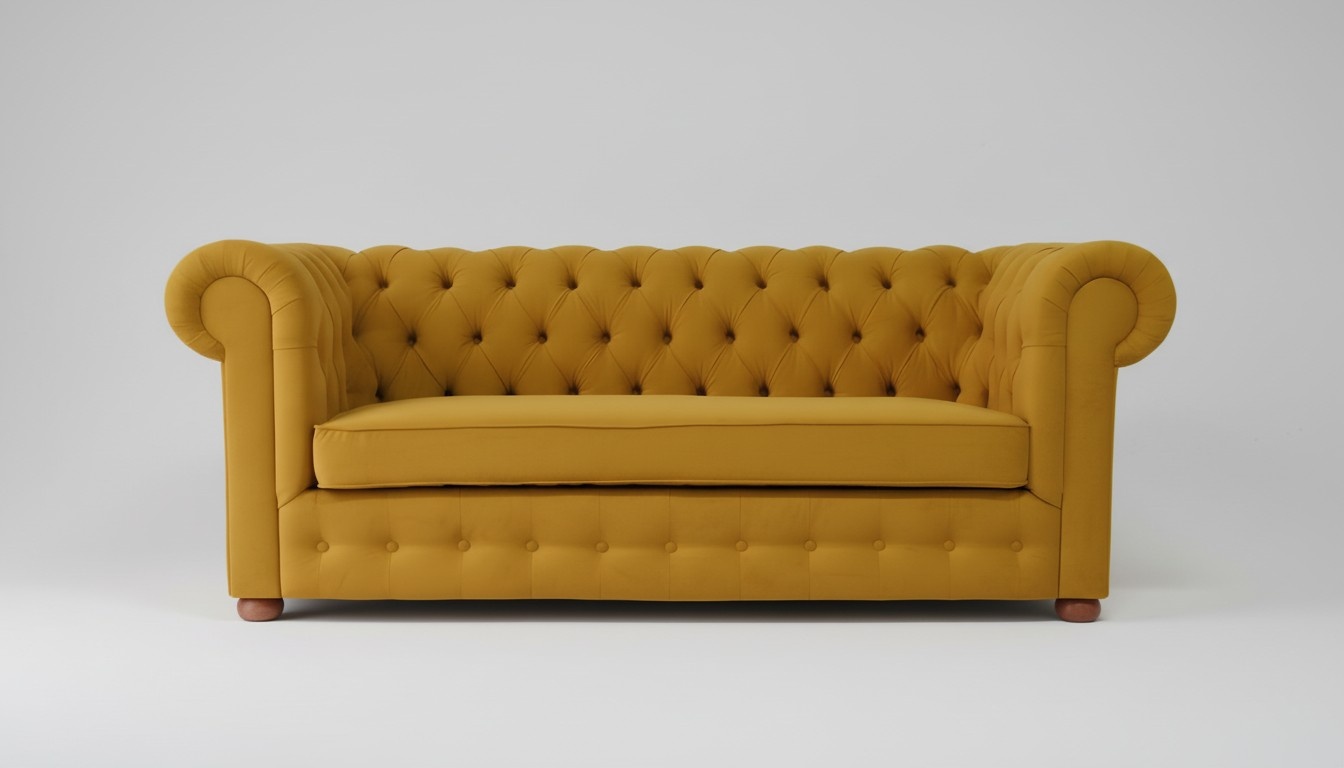 Chesterfield Three Seater Velvet Couch Upholstery Sleep Sofa Couch Bed Function New