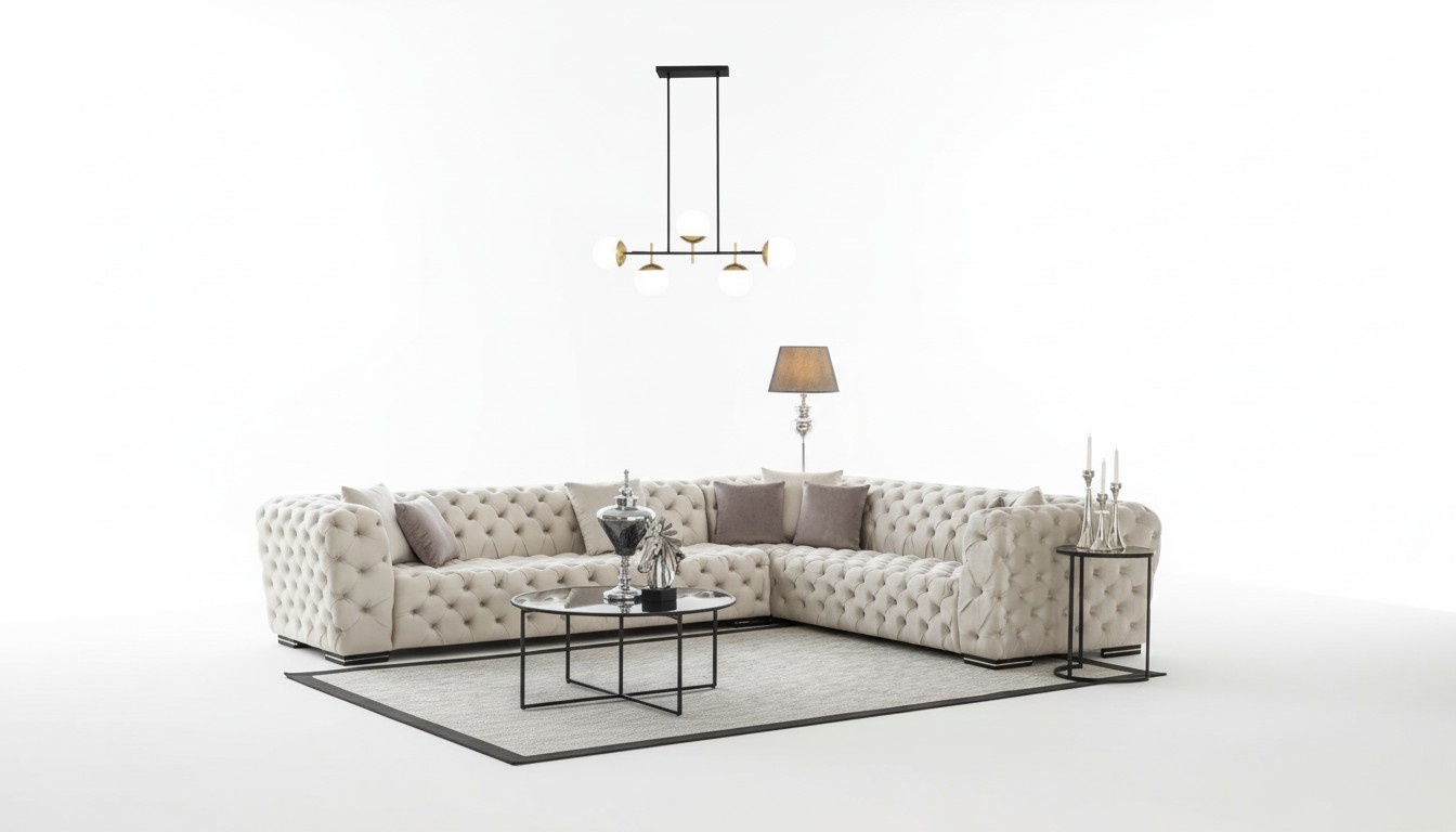 Chesterfield upholstered sofa corner sofa set upholstery luxury corner sofas new